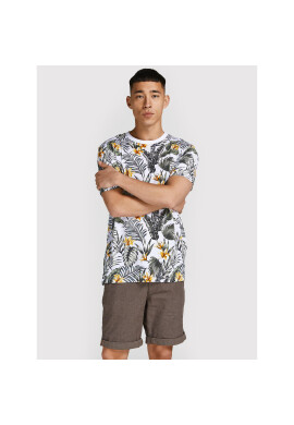Jack&Jones Тишърт Tropic 12203764 Бял Regular Fit - Pepit.bg