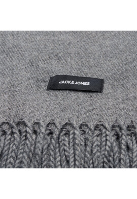 Jack&Jones Зимен шал 12140332 Сив - Pepit.bg