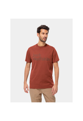 Jack Wolfskin Тишърт Essential Logo T 1809591 Червен Regular Fit - Pepit.bg