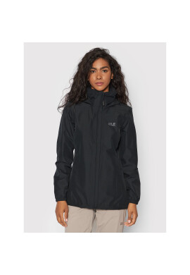 Jack Wolfskin Яке hardshell Stormy 1111201 Черен Regular Fit - Pepit.bg