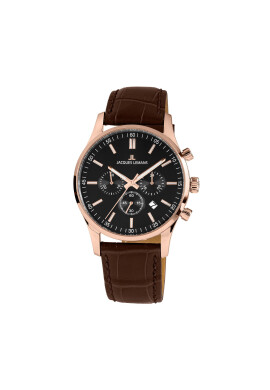 Jacques Lemans Часовник London 1-2025D Кафяв - Pepit.bg