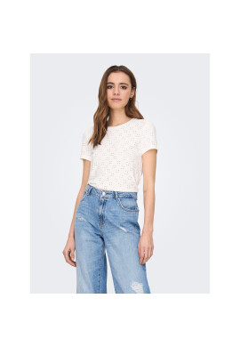 JDY Тишърт 15158450 Бял Regular Fit - Pepit.bg
