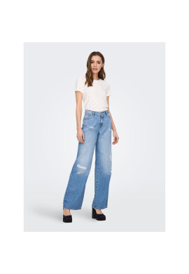 JDY Тишърт 15158450 Бял Regular Fit - Pepit.bg