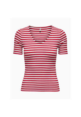 JDY Тишърт 15253481 Бял Stretch Fit - Pepit.bg