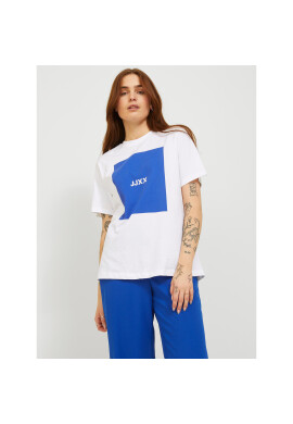 JJXX Тишърт 12204837 Бял Relaxed Fit - Pepit.bg