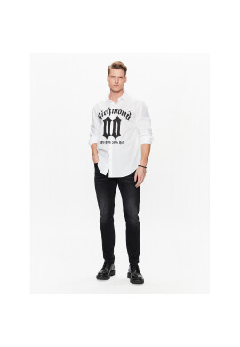 John Richmond Риза RMP23011CA Бял Regular Fit - Pepit.bg