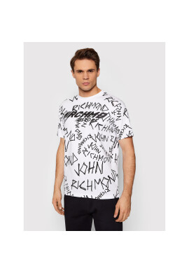 John Richmond Тишърт Adroa UMP22145TS Бял Regular Fit - Pepit.bg