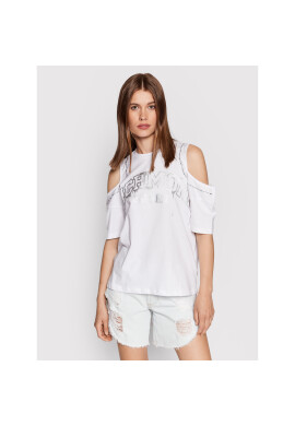 John Richmond Тишърт Con Spalle Scoperte UWP22052TS Бял Regular Fit - Pepit.bg