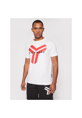 John Richmond Тишърт Galsko UMP21077TS Бял Regular Fit - Pepit.bg