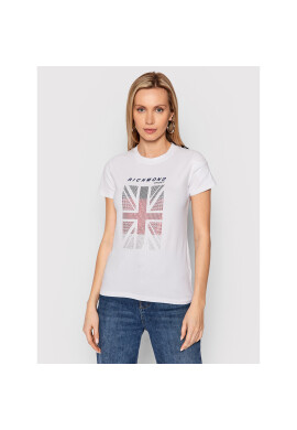 John Richmond Тишърт Gladib UWP22015TS Бял Regular Fit - Pepit.bg