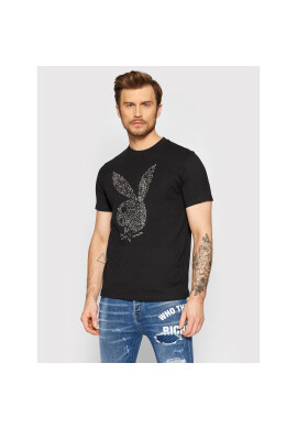 John Richmond Тишърт Golub RMP22303TS Черен Regular Fit - Pepit.bg