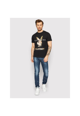 John Richmond Тишърт HMP22132TS Черен Regular Fit - Pepit.bg