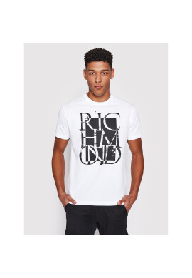 John Richmond Тишърт Oklabia RMP21022TS Бял Regular Fit - Pepit.bg
