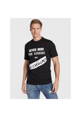John Richmond Тишърт RMA22185TS Черен Regular Fit - Pepit.bg