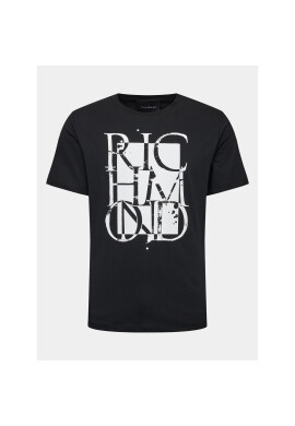 John Richmond Тишърт RMP21022TS Черен Relaxed Fit - Pepit.bg