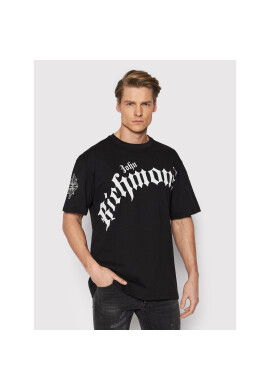 John Richmond Тишърт RMP22086TS Черен Relaxed Fit - Pepit.bg