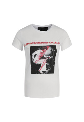 John Richmond Тишърт RWA19251TS Бял Regular Fit - Pepit.bg