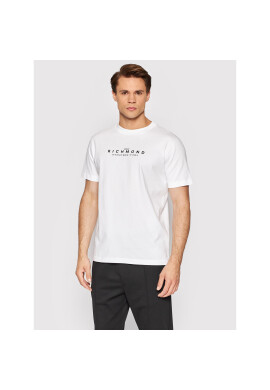 John Richmond Тишърт Salliat RMP22121TS Бял Regular Fit - Pepit.bg