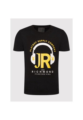 John Richmond Тишърт Shinto HMP22136TS Черен Regular Fit - Pepit.bg