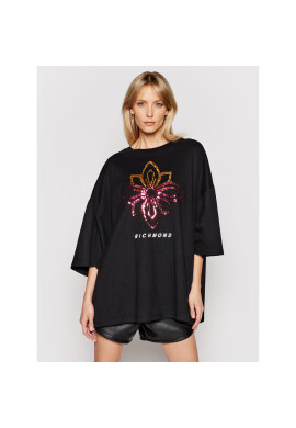 John Richmond Тишърт Tabana UWP21059TS Черен Oversize - Pepit.bg