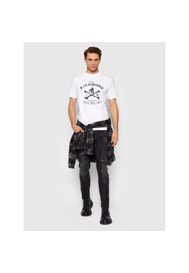 John Richmond Тишърт Tress UMP22105TS Бял Regular Fit - Pepit.bg