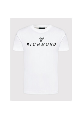 John Richmond Тишърт UMA22103TS Бял Regular Fit - Pepit.bg