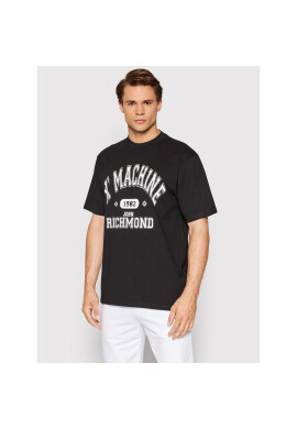 John Richmond Тишърт UMP22058TS Черен Regular Fit - Pepit.bg