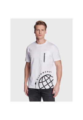 John Richmond Тишърт UMP23089TS Бял Regular Fit - Pepit.bg