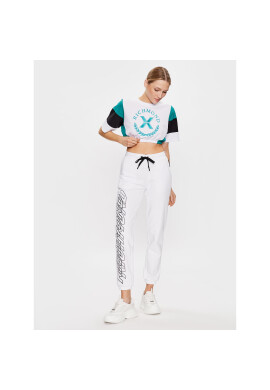 John Richmond Тишърт UWP23125TS Бял Cropp Fit - Pepit.bg