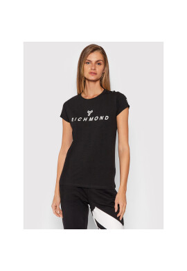 John Richmond Тишърт Winoski UWA21019TS Черен Regular Fit - Pepit.bg