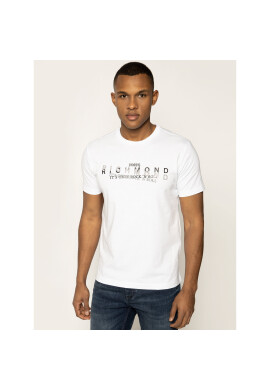 John Richmond Тишърт Zhenya RMP20015TS Бял Regular Fit - Pepit.bg