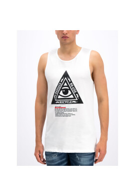 John Richmond Топ Singlet Beregr RMP19171CN Бял Regular Fit - Pepit.bg