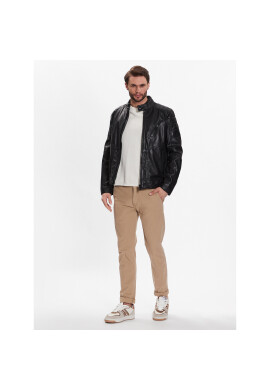 JOOP! Jeans Кожено яке 80000247 Черен Regular Fit - Pepit.bg