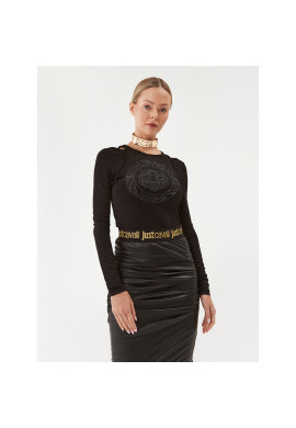 Just Cavalli Блуза 75PAH6A1 Черен Regular Fit - Pepit.bg