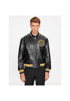 Just Cavalli Кожено яке 75OAVP01 Черен Regular Fit - Pepit.bg