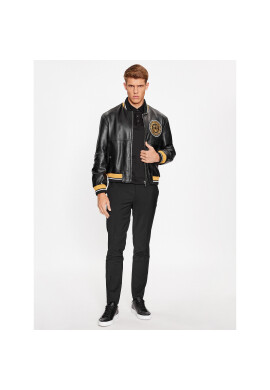 Just Cavalli Кожено яке 75OAVP01 Черен Regular Fit - Pepit.bg