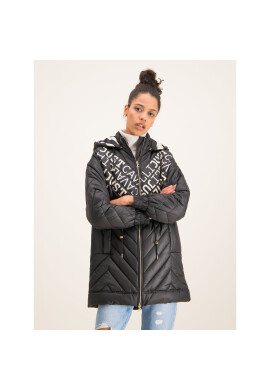 Just Cavalli Пухено яке S04AA0118 Черен Regular Fit - Pepit.bg