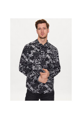 Just Cavalli Риза 74OBL2S3 Черен Regular Fit - Pepit.bg