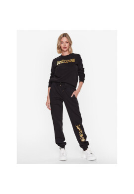 Just Cavalli Суитшърт 74PBIF00 Черен Regular Fit - Pepit.bg