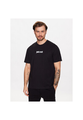 Just Cavalli Тишърт 74OBHF01 Черен Regular Fit - Pepit.bg