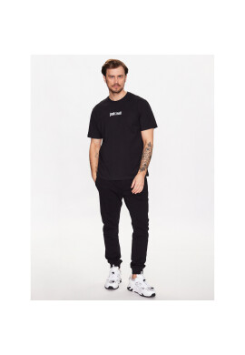Just Cavalli Тишърт 74OBHF01 Черен Regular Fit - Pepit.bg