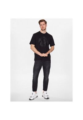 Just Cavalli Тишърт 74OBHF04 Черен Regular Fit - Pepit.bg