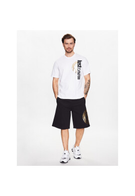 Just Cavalli Тишърт 74OBHF05 Бял Regular Fit - Pepit.bg