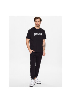 Just Cavalli Тишърт 74OBHG00 Черен Regular Fit - Pepit.bg