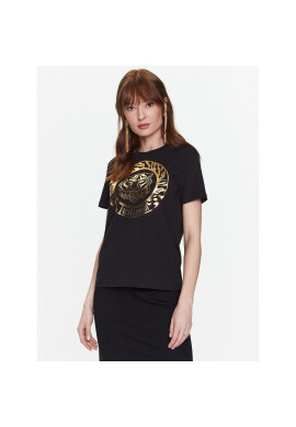 Just Cavalli Тишърт 74PBHF03 Черен Regular Fit - Pepit.bg