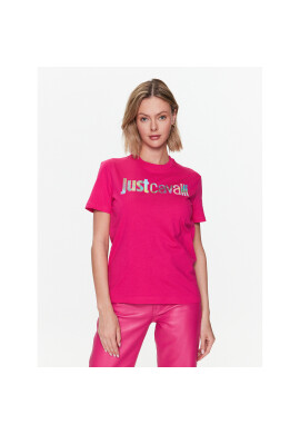Just Cavalli Тишърт 74PBHG00 Розов Regular Fit - Pepit.bg