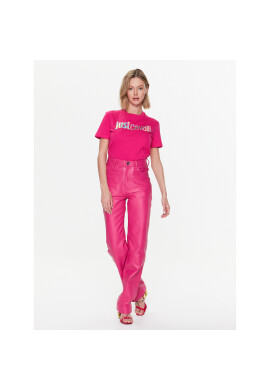 Just Cavalli Тишърт 74PBHG00 Розов Regular Fit - Pepit.bg