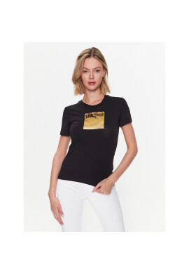 Just Cavalli Тишърт 74PBHG06 Черен Regular Fit - Pepit.bg