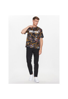 Just Cavalli Тишърт 75OAH6R3 Черен Regular Fit - Pepit.bg