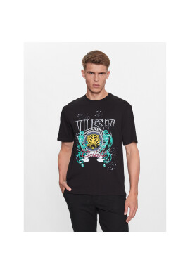 Just Cavalli Тишърт 75OAHF02 Черен Regular Fit - Pepit.bg